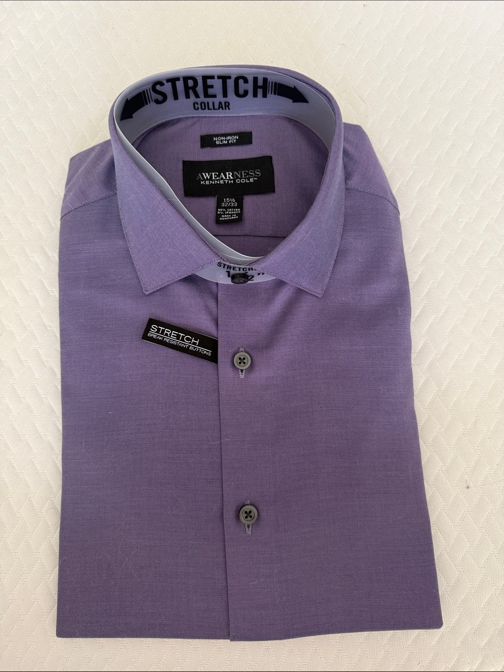 Kenneth Cole Stretch Dress Shirt - Purple